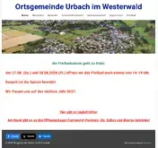 Kleine Seitenvorschau von urbach-ww.de