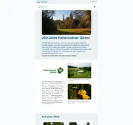 Kleine Seitenvorschau von 250jahre-gaerten.uni-hohenheim.de