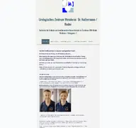 Kleine Seitenvorschau von urologie-weinheim.de