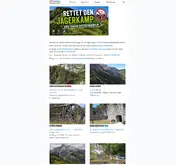 Kleine Seitenvorschau von gamssteig.de