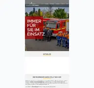Kleine Seitenvorschau von feuerwehr.kamen.de