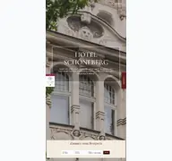 Kleine Seitenvorschau von hotel-schoeneberg.de