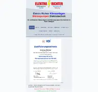 Kleine Seitenvorschau von klima-richter.de