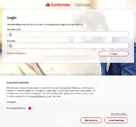 Kleine Seitenvorschau von santander-topscore.de