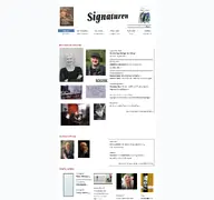 Kleine Seitenvorschau von signaturen-magazin.de