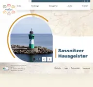Kleine Seitenvorschau von sassnitzerhausgeister.de