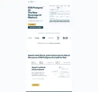 Kleine Seitenvorschau von enterprisedb.com