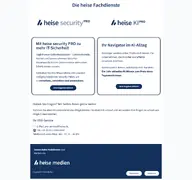 Kleine Seitenvorschau von pro.heise.de