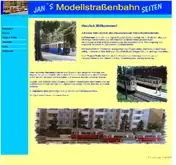 Kleine Seitenvorschau von modelltram.de