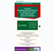 Kleine Seitenvorschau von moebel-huebner.de