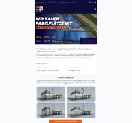 Kleine Seitenvorschau von padelfactory.de