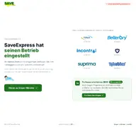 Kleine Seitenvorschau von saveexpress.de