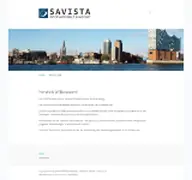 Kleine Seitenvorschau von savista.de