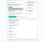 Kleine Seitenvorschau von rzfr.de