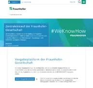 Kleine Seitenvorschau von vergabe.fraunhofer.de
