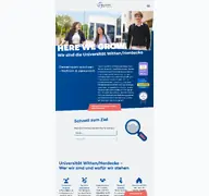 Kleine Seitenvorschau von uni-wh.de