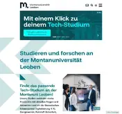 Kleine Seitenvorschau von unileoben.ac.at