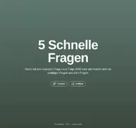 Kleine Seitenvorschau von 5schnellefragen.de