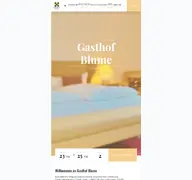 Kleine Seitenvorschau von gasthof-blume.de