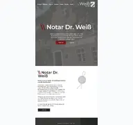 Kleine Seitenvorschau von notarweiss.de