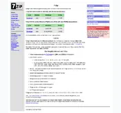 Kleine Seitenvorschau von 7-zip.de
