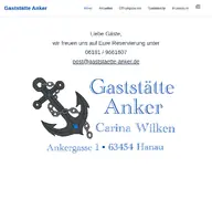 Kleine Seitenvorschau von gaststaette-anker.de