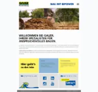 Kleine Seitenvorschau von gauer-bau.de