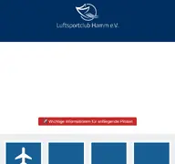 Kleine Seitenvorschau von flugplatz-hamm.de