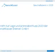 Kleine Seitenvorschau von gb2023.hansewasser.de