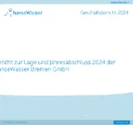 Kleine Seitenvorschau von gb2024.hansewasser.de