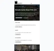 Kleine Seitenvorschau von kuenstlerzeche.de