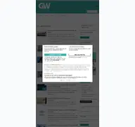 Kleine Seitenvorschau von glaswelt.de