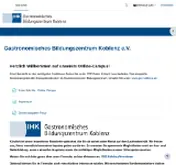 Kleine Seitenvorschau von gbzkoblenz.ihk-online-akademie.de