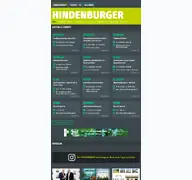 Kleine Seitenvorschau von hindenburger.de
