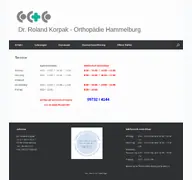 Kleine Seitenvorschau von orthopaedie-hammelburg.de