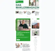 Kleine Seitenvorschau von dasmaklermagazin.de