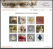 Kleine Seitenvorschau von datenbank.museum-kassel.de