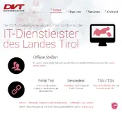 Kleine Seitenvorschau von dvt.at