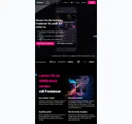 Kleine Seitenvorschau von freelancer.de
