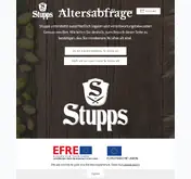 Kleine Seitenvorschau von stupps-bier.de
