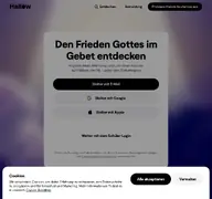 Kleine Seitenvorschau von hallow.app