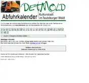 Kleine Seitenvorschau von abfuhrkalender.detmold.de