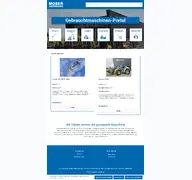 Kleine Seitenvorschau von gebrauchtmaschinen.moser-baumaschinen.de