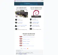 Kleine Seitenvorschau von debian.net