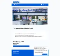 Kleine Seitenvorschau von enni-wertstoffhof.baeder-suite.de