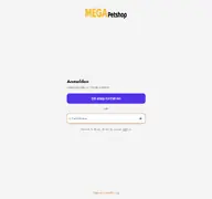 Kleine Seitenvorschau von account.megapetshop.de