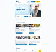Kleine Seitenvorschau von vbg.de