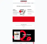 Kleine Seitenvorschau von aboshop.frankenpost.de