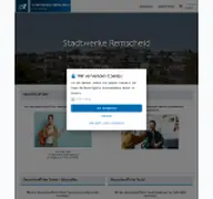 Kleine Seitenvorschau von abo.stadtwerke-remscheid.de