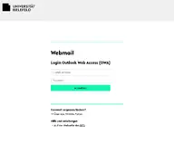 Kleine Seitenvorschau von webmail.uni-bielefeld.de